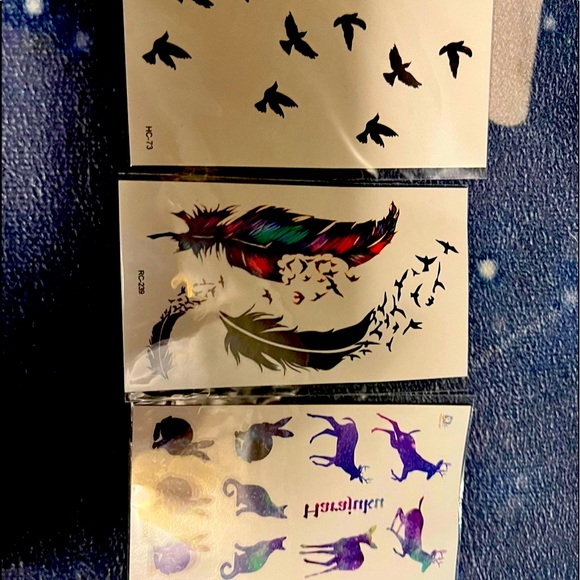 Other - 3 pack temporary tattoos